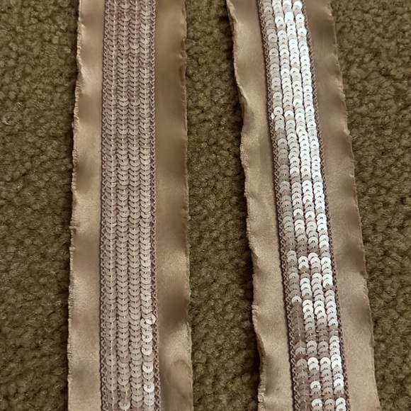 J. Crew tan sparkly belt/scarf - Picture 2 of 3